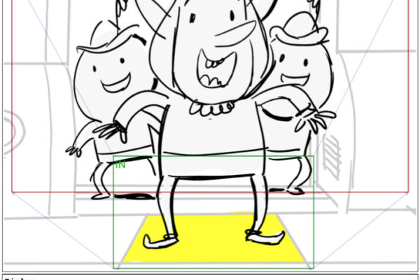 Spankus joy!Presenting a panel from David Blustein’s storyboard of the newest Bravest Warriors episode,…