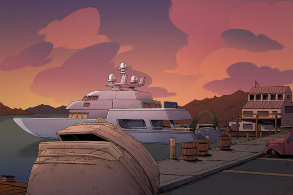 With Leonard Hung designing and Hertz Alegrio coloring, here’s a sunsetian Costume Quest background…