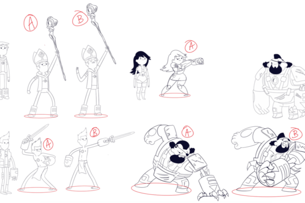 A Bravest Warriors tapletop RPG episode, anyone? Here are a few designs from Nelvana