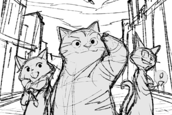 Here’s another concept worked up by Gurihiru for Catlantis presentation art